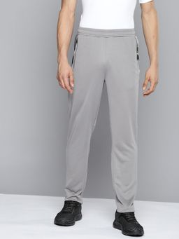 Alcis - Men Grey Solid Slim Fit Track Pants