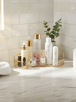 Mason Home - Corner Cosmetic Storage Rack - Amber