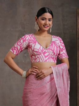 Triyah - Pink Fantasy Print Blouse