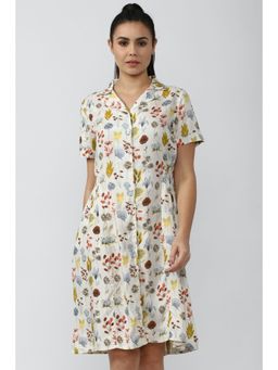 Van Heusen - White & Multi Dress Floral