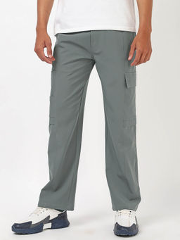 Bewakoof - Men's Light Grey Cargo Pants
