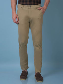 CRIMSOUNE CLUB - Men Beige Trouser