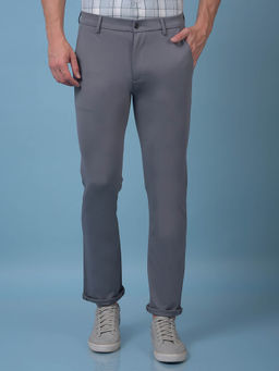 CRIMSOUNE CLUB - Men Grey Trouser