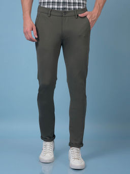 CRIMSOUNE CLUB - Men Olive Trouser