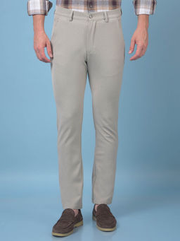CRIMSOUNE CLUB - Men Beige Trouser