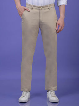 CRIMSOUNE CLUB - Men Beige Trouser