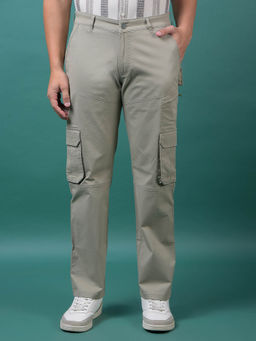 CRIMSOUNE CLUB - Men Green Cargo Pant