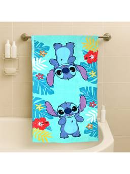 Prakartik - 100% Cotton Fur For Kids Cartoon Printed Boys And Girls Bath Towels -Light Blue