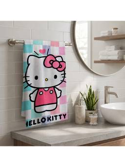 Prakartik - 100% Cotton Fur For Kids Cartoon Printed Boys And Girls Bath Towels -Pink