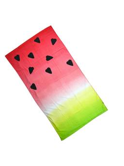 Prakartik - 100% Cotton Fur For Kids Cartoon Printed Boys And Girls Bath Towels -Red