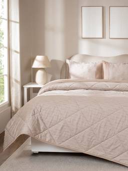 Maspar - 4-Piece Cotton Double Bedding Set - Includes Quilt, Bed Sheet And 2 Pillow Cases