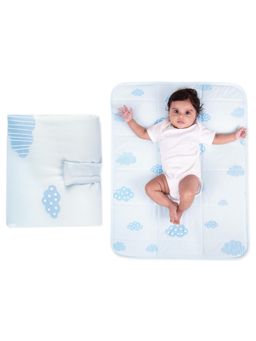 NINTARA BABY - Unisex Blue Printed Mat
