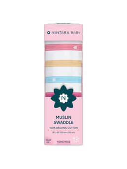 NINTARA BABY - Unisex Pink Stripes Swaddle