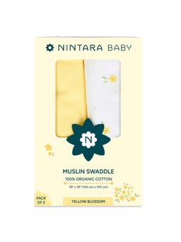 NINTARA BABY - Unisex Multi-Colour Printed Swaddles (Pack of 2)