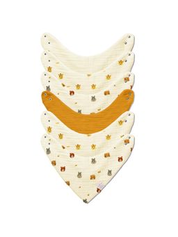 NINTARA BABY - Unisex Multi-Colour Printed Bibs (Pack of 6)