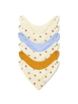 NINTARA BABY - Unisex Multi-Colour Printed Bibs (Pack of 6)