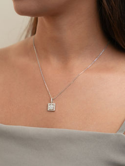 Tora - White Hestia 925 Sterling Silver Necklace