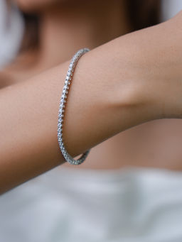 Tora - Chris 925 Sterling Silver Tennis Bracelet
