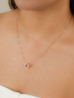 Tora - Rose Gold Clover 925 Sterling Silver Necklace
