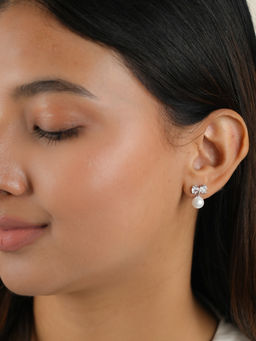 Tora - Moonshine 925 Sterling Silver and Pearl Earrings