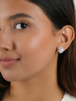 Tora - Flower Moon 925 Sterling Silver and Pearl Earrings