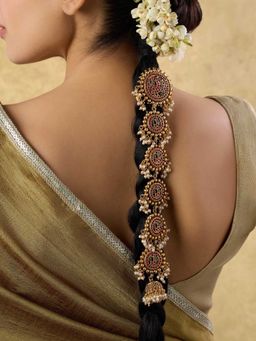 Indinoor - Multi-Color Kish Temple Hair Brooch