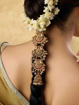 Indinoor - Multi-Color Reelki Temple Hair Brooch