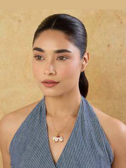 Indinoor - White Renee Everyday Pendant Necklace