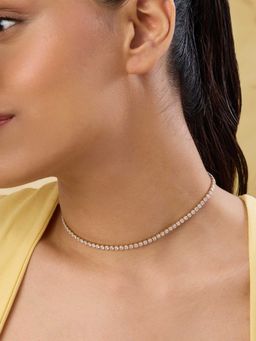 Indinoor - White Rosalie Everyday Short Necklace