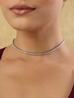 Indinoor - White Mirella Everyday Short Necklace