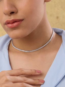 Indinoor - White Alix Everyday Choker Necklace
