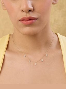 Indinoor - White Maika Everyday Short Necklace