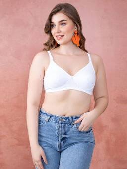 Clovia - Non-Padded Non-Wired Maternity Bra - White