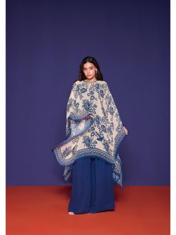 RCKC Aurum - Women Azur Bloom Blue Kaftan And Palazzo