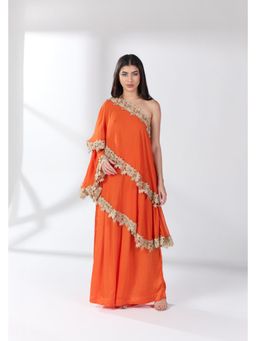 RCKC Aurum - Women Mandarin Mirage Kaftan With Palazzo