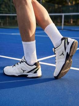 Campus - Smash Line White Men Badminton Shoes