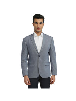 Park Avenue - Dark Grey Super Slim Fit Full Sleeve Blazer