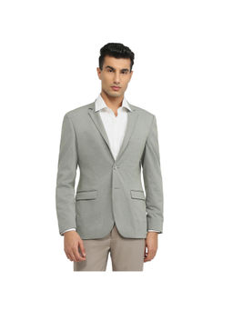 Park Avenue - Medium Green Super Slim Fit Full Sleeve Blazer