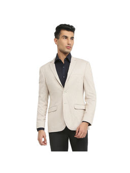 Park Avenue - Ivory Super Slim Fit Full Sleeve Blazer