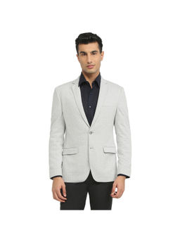 Park Avenue - Medium Grey Super Slim Fit Full Sleeve Blazer