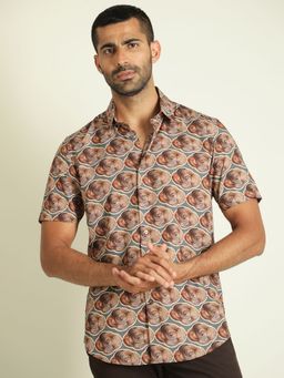 Rare Rabbit - Tymon Ss Grey Shirt