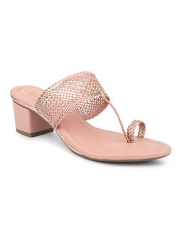 Inc.5 - Women Peach Casual Kolhapuris