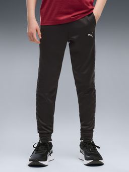 Puma - Black Solid Polyester Slim Joggers