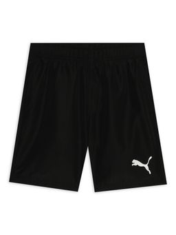 Puma - Black Solid Polyester Regular Shorts