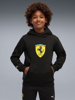Puma - Black Printed Cotton Regular Hoodie
