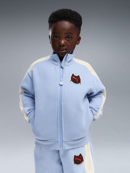 Puma - Blue Printed Cotton Relaxed Jacket