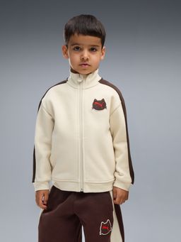 Puma - White Printed Cotton Relaxed Jacket