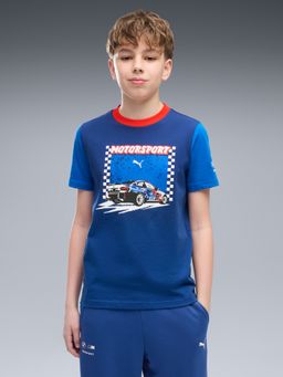 Puma - Blue Printed Cotton Regular T-Shirt