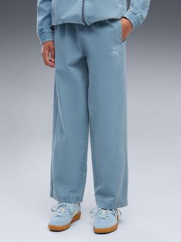 Puma - Blue Printed Cotton Relaxed Trouser