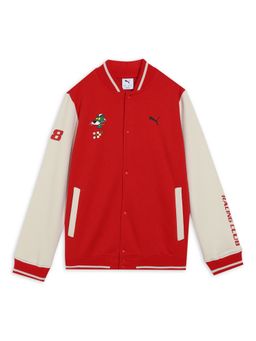 Puma - Red Colorblock Cotton Regular Jacket